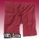 SanSan Sii Lüat Muu 3/4 Thai Fisherman Hose - Dunkelrot - Baumwolle