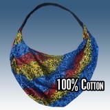 Bolsa de hombro ligera de algod&oacute;n, batik