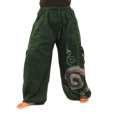 Thai hippie pants spiral pattern