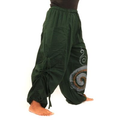 Thai hippie pants spiral pattern