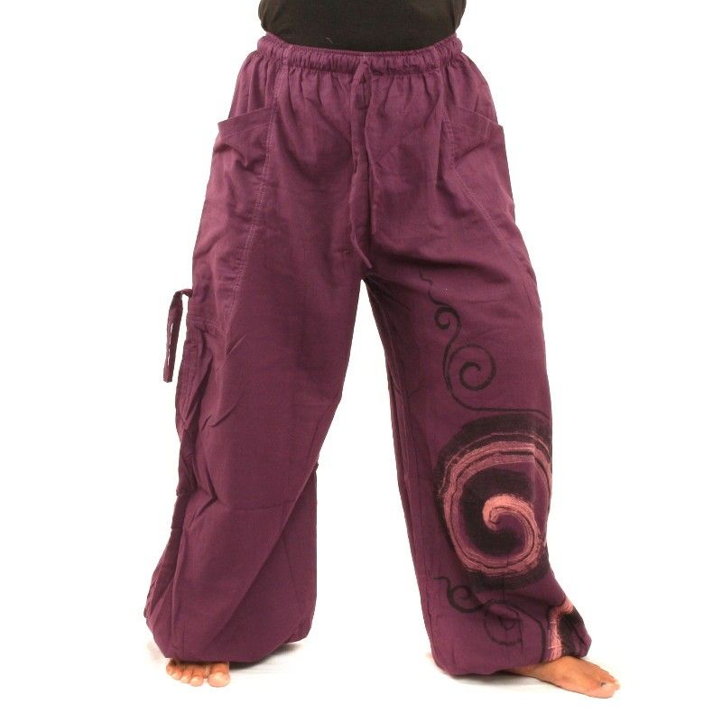 Thai Hippie Hose Spiral Muster