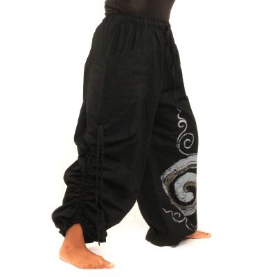 Thai hippie pants spiral pattern