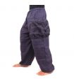 Pantalon hippie thaïlandais à nouer motif Tibet
