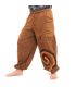 Harem pants for tying Spiral design in heavy cotton