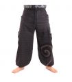 Sarouel à nouer Motif en spirale en coton lourd