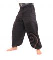 Sarouel à nouer Motif en spirale en coton lourd
