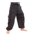 Sarouel à nouer Motif en spirale en coton lourd