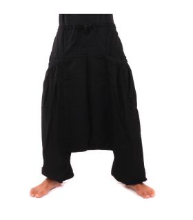 Aladdin pants with 2 deep side pockets, black