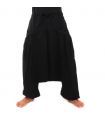 Aladinhose mit 2 tiefen Seitentaschen, schwarz