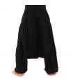 Aladinhose mit 2 tiefen Seitentaschen, schwarz