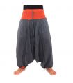 Aladinhose dunkles grau, orange