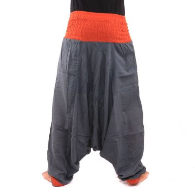 Aladinhose dunkles grau, orange