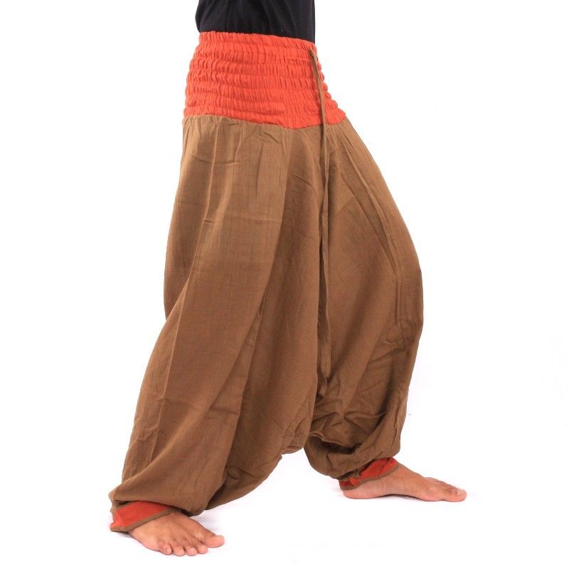 Aladinhose braun, orange