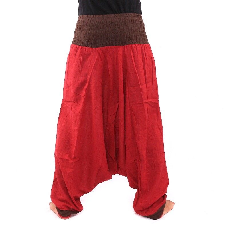 Aladinhose - rot braun