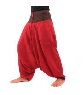 Aladinhose - rot braun