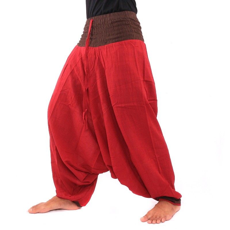Aladinhose - rot braun