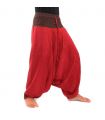harem pants - red brown