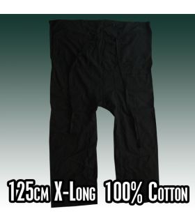Pantalones de pescador tailandeses negros - extra largos