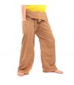 Thai Fischerhose   Cottonmix extra lang - hellbraun
