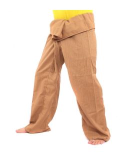 Thai Fischerhose   Cottonmix extra lang - hellbraun