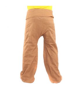 Thai Fischerhose   Cottonmix extra lang - hellbraun