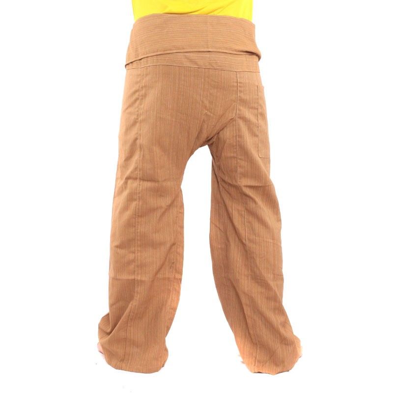 Thai Fischerhose   Cottonmix extra lang - hellbraun