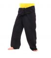 Pantalon de pêcheur thaïlandais noir - extra long