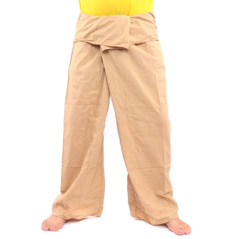Pantalon Thai Thai Fisherman - coton extra long kaki