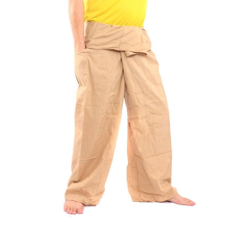 Pantalon Thai Thai Fisherman - coton extra long kaki