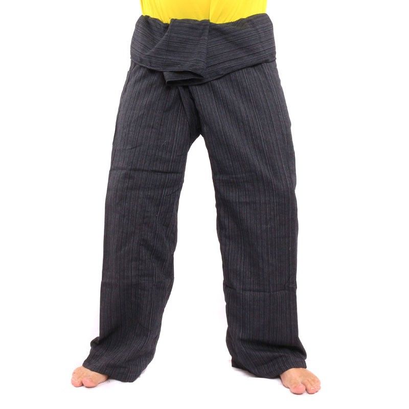 Pantalon Thai Fisherman Cottonmix extra long - noir