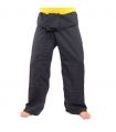 Thai Fischerhose   Cottonmix extra lang - schwarz
