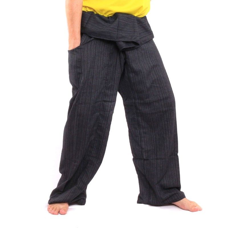 Thai Fisherman Pants Cottonmix extra long - black