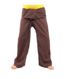 Thai Fischerhose   Cottonmix extra lang - braun