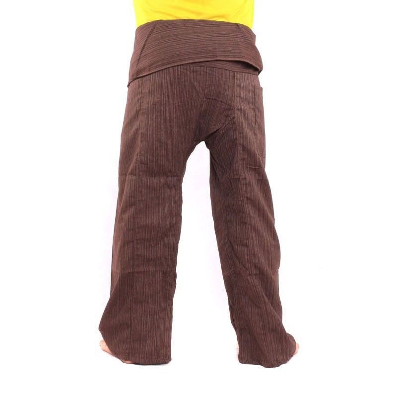 Thai Fischerhose   Cottonmix extra lang - braun