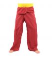 Thai Fischerhose   Cottonmix extra lang - rot