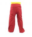 Pantalon de pêcheur thaïlandais Cottonmix extra long - rouge