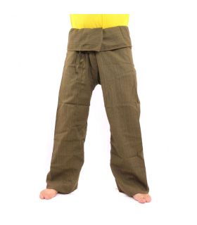 Pantalon de pêcheur thaïlandais Cottonmix extra long - vert