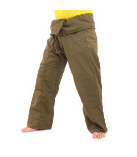 Pantalon de pêcheur thaïlandais Cottonmix extra long - vert