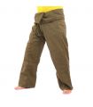 Pantalon de pêcheur thaïlandais Cottonmix extra long - vert