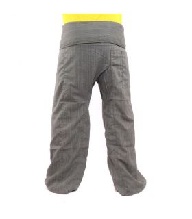 Thai Fischerhose   Cottonmix extra lang - grau