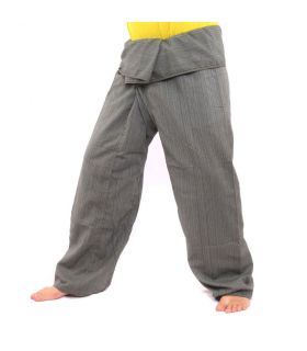 Thai Fischerhose   Cottonmix extra lang - grau