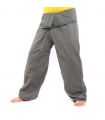 Thai Fischerhose   Cottonmix extra lang - grau