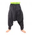 ॐ Aladinhose mit Sanskrit Symbolen Baumwoll mix schwarz