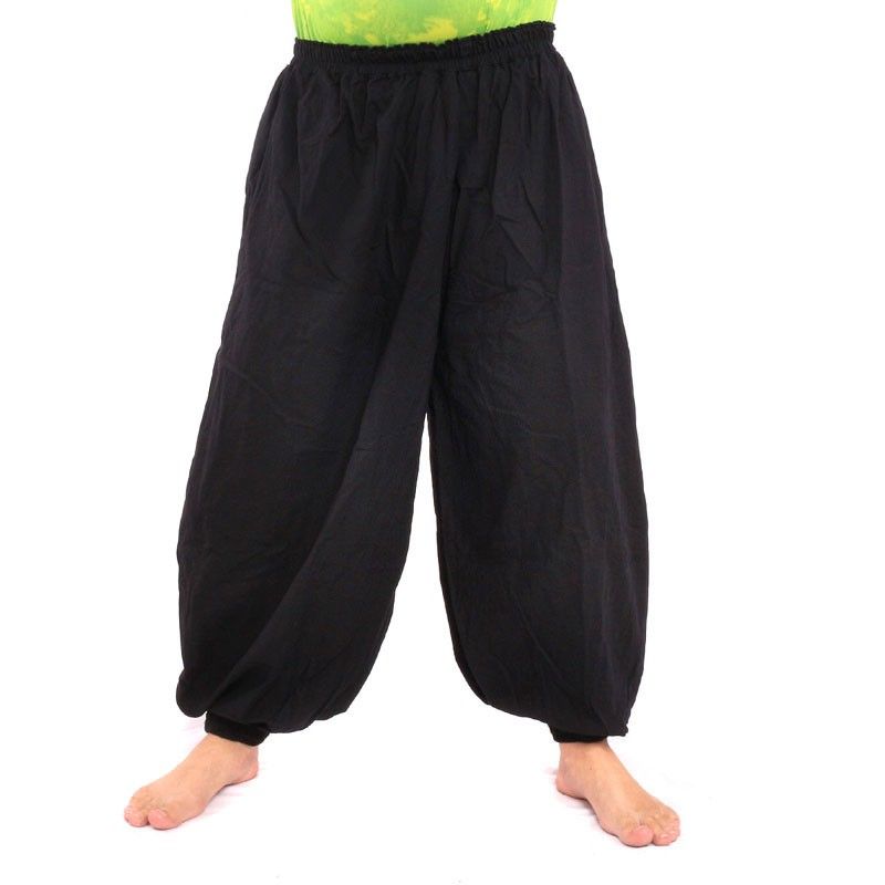 Pantalon de yoga en coton noir