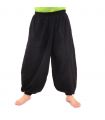 Haremshose Yoga Baumwolle schwarz