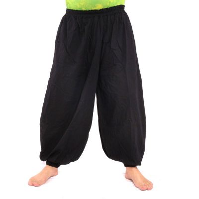 Pantalon de yoga en coton noir