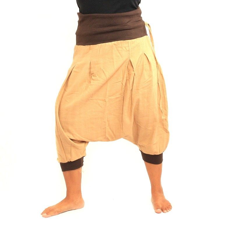 Bloomers women and men with 2 large pockets on the back khaki brown