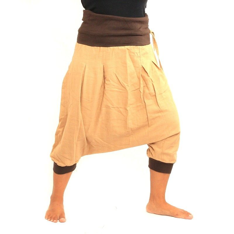 Bloomers women and men with 2 large pockets on the back khaki brown