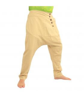Haremshose Baumwolle khaki