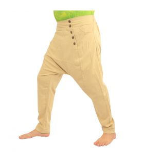 Haremshose Baumwolle khaki